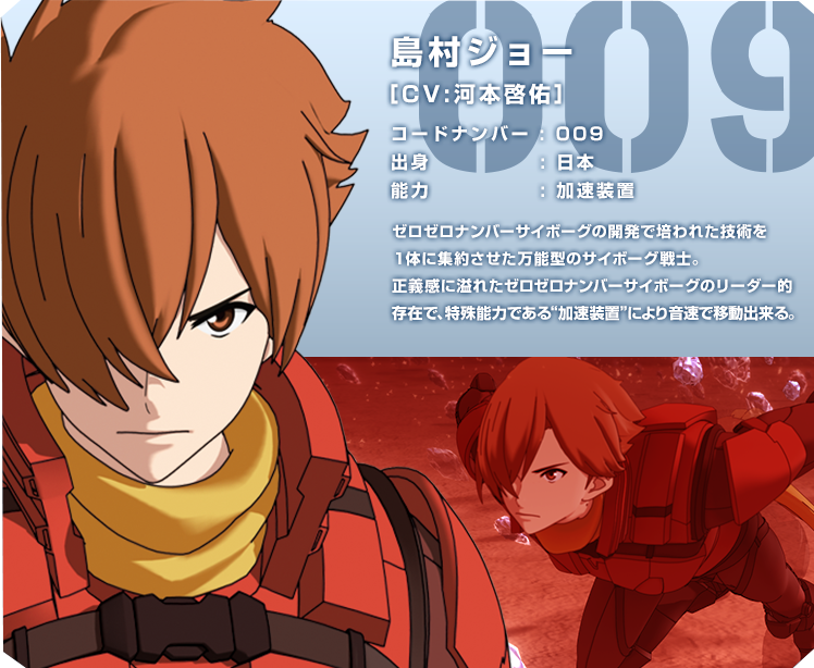 Character Cyborg009 Call Of Justice 公式サイト